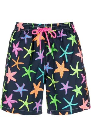 MC2 SAINT BARTH Graphic-print drawstring swim shorts