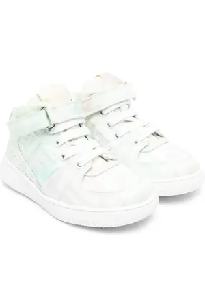 Fendi FF-logo print hi-top sneakers
