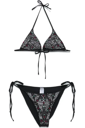 VENUJA Crystal-embellished bikini