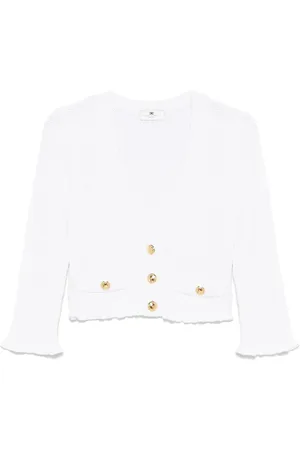 Elisabetta Franchi Logo-buttons cardigan