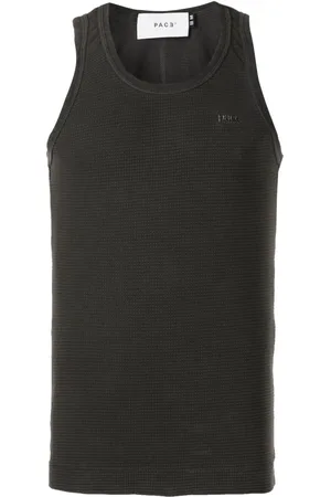 PACE Waffle-effect cotton tank top