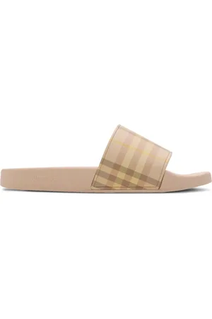 Burberry Checkered pool slides