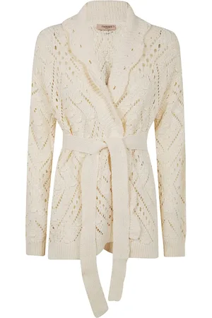 Twin-Set Belted knitted cardigan