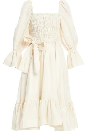 VASILIKI Ruched midi dress
