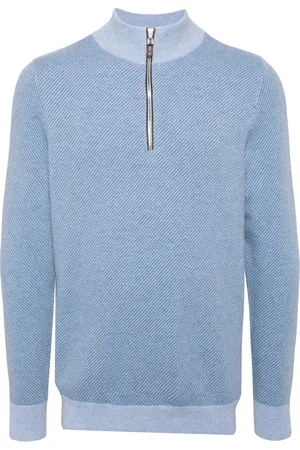 N.PEAL Diagonal Stripe cashmere jumper