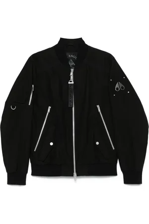 Moose Knuckles Logo-plaque bomber jacket