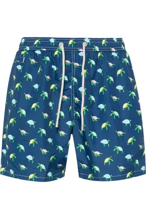 MC2 SAINT BARTH Turtle-print swim shorts