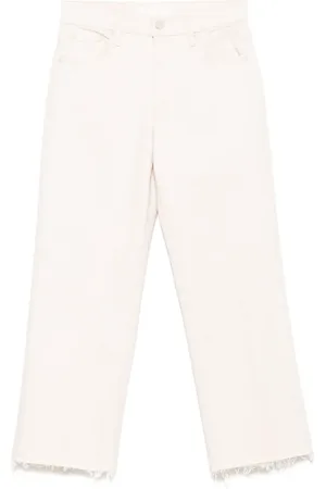 Mother Maven ankle-frayed jeans