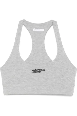 Patrizia Pepe Rubberised-logo bra