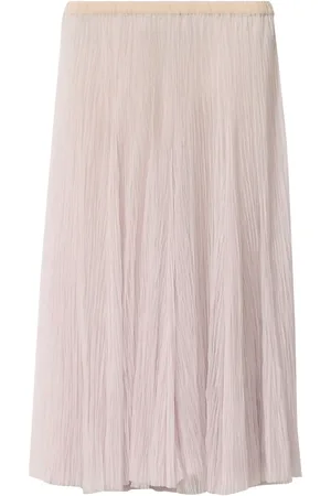 Fabiana Filippi Pliss??-effect midi skirt