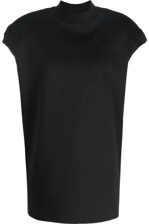 The Attico Laurie logo-embroidered top