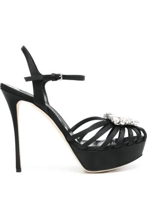 Sergio Rossi 120mm crystal-detailing sandals
