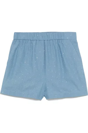 Manuel Ritz Studded cotton shorts