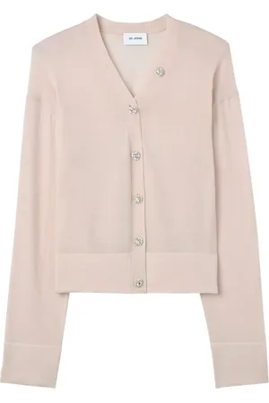 ST. JOHN Wool V-neck cardigan