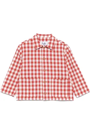 Il gufo Gingham-pattern shirt jacket
