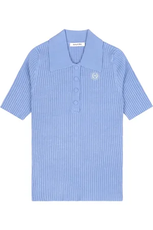 Sporty & Rich Logo patch polo top