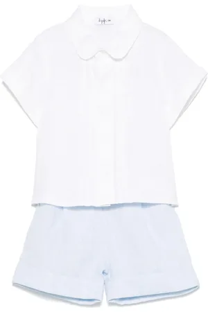 Il gufo Linen shorts set