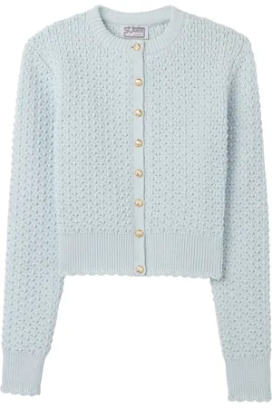 ST. JOHN Crochet-knit cardigan