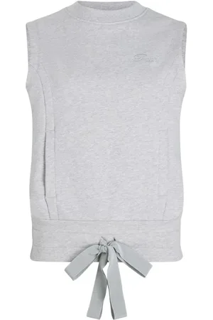 Patou Logo-embroidered sleeveless sweatshirt
