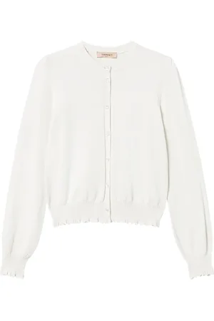 Twin-Set Scallop-trim cardigan