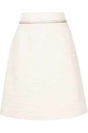 Paule Ka Tweed A-line skirt