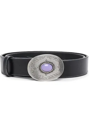 Golden Goose Gemstone-embellished leather belt