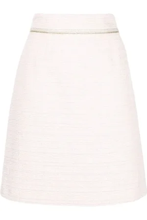 Paule Ka Above knee tweed skirt