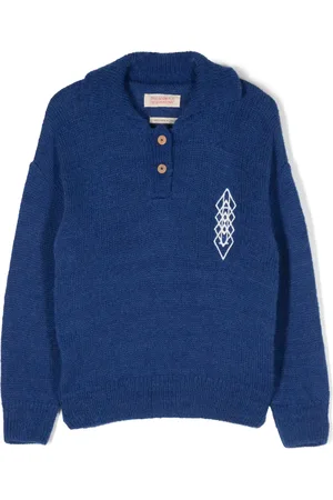 The Animals Observatory Logo-embroidered long-sleeve jumper