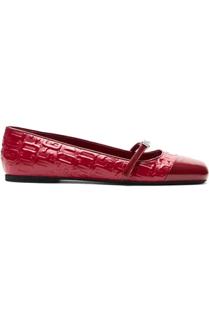 GCDS Monogram-print ballerinas