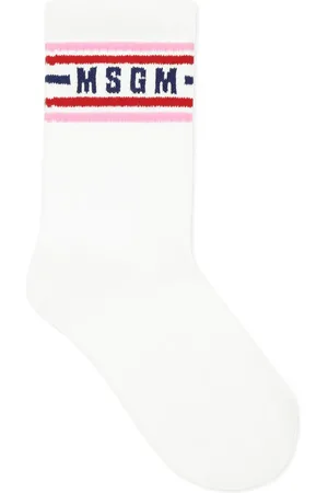 Msgm Logo-jacquard socks