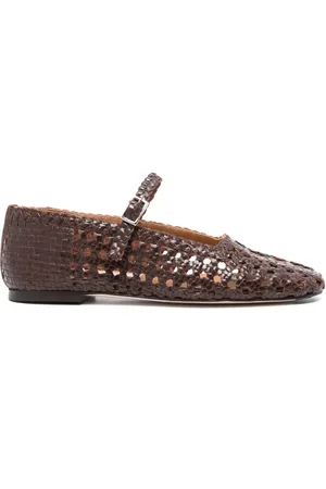 Miista Yeida leather ballerina shoes
