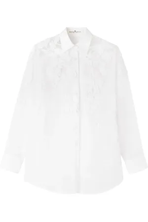 ERMANNO SCERVINO Floral-appliqué shirt