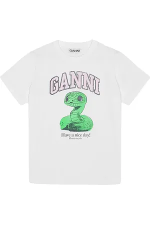 Ganni Logo-print t-shirt