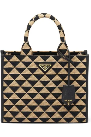 Prada Small Symbole embroidered tote bag