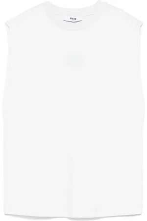 Msgm Logo-print tank top