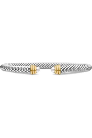 David Yurman 14kt yellow gold and sterling Classic Cable bracelet (5mm)