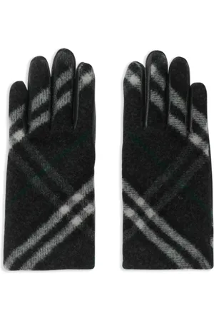 Burberry Check wool gloves