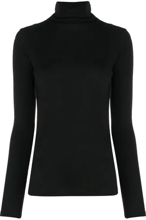 Vince Roll-neck cotton blouse