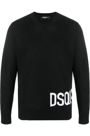 Dsquared2 Logo-intarsia crew-neck sweater