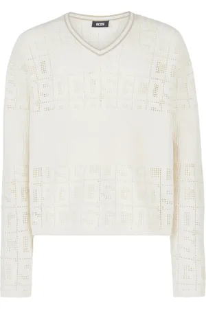 GCDS Monogram-macramé jumper