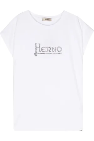 HERNO Studded-logo T-shirt