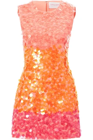 Carolina Herrera Ombré paillette mini dress