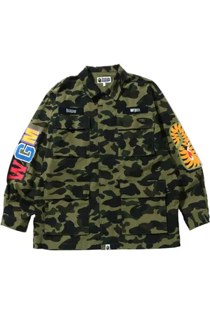 A Bathing Ape Patch-detailing shirt jacket