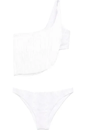 Missoni One-shoulder fringed bikini