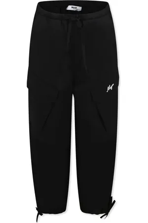 Msgm Logo-embroidered trousers