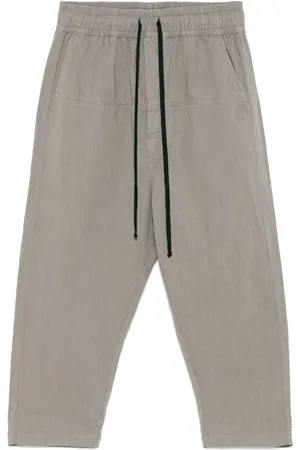 THOM KROM Seam-detail drawstring-waistband trousers
