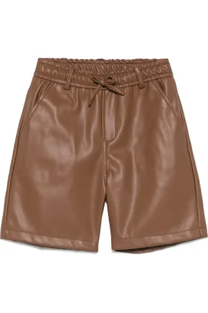 Paolo Pecora Faux-leather shorts