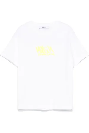 Msgm Rubberised logo-print T-shirt