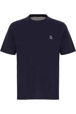 Brunello Cucinelli Logo-embroidered T-shirt