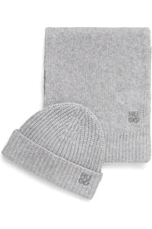HUGO BOSS Embroidered beanie set